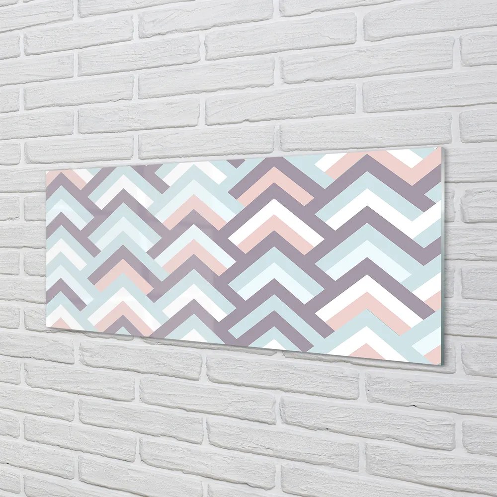 Szklany Panel Jodełka w Paski