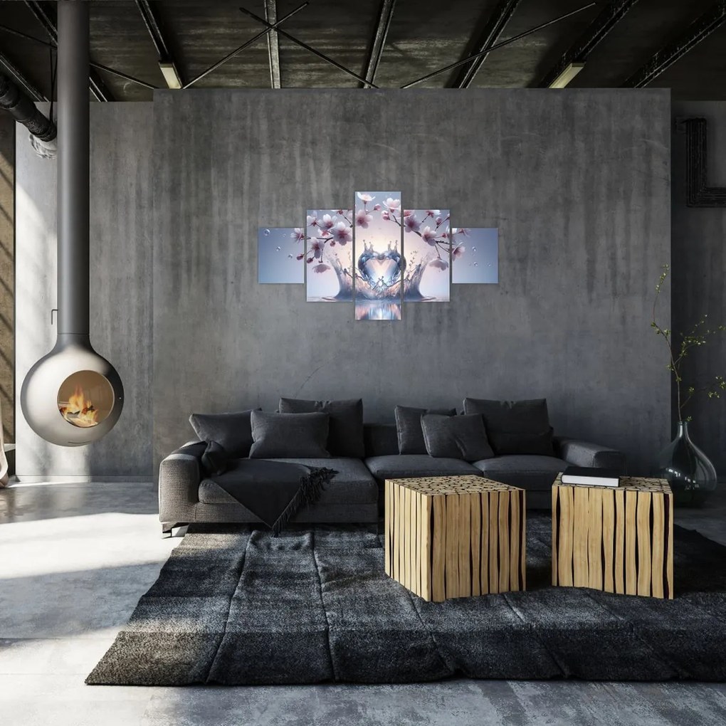 Obraz - Diamentowe serce (125x70 cm)