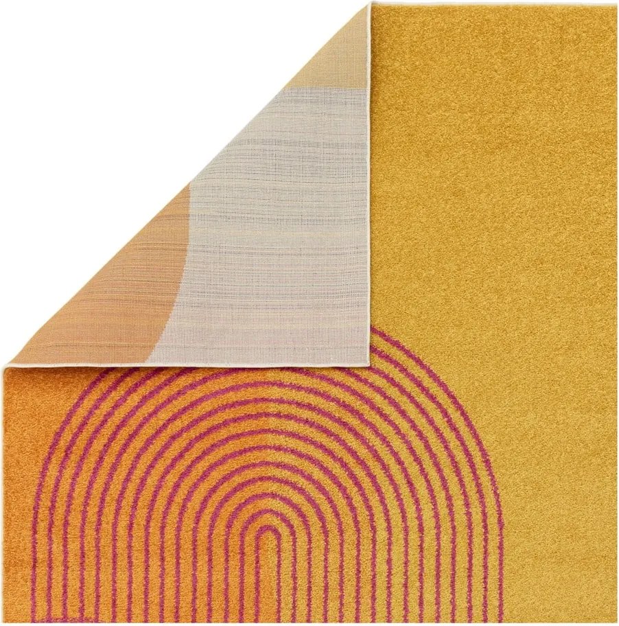 Żółty/pomarańczowy dywan 120x170 cm Muse Orange Retro – Asiatic Carpets