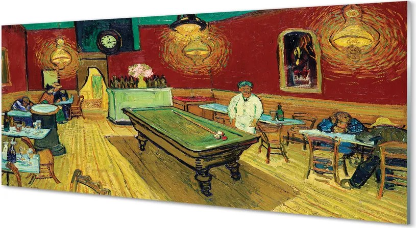 Szklany Panel Nocna Kawiarnia - Van Gogh