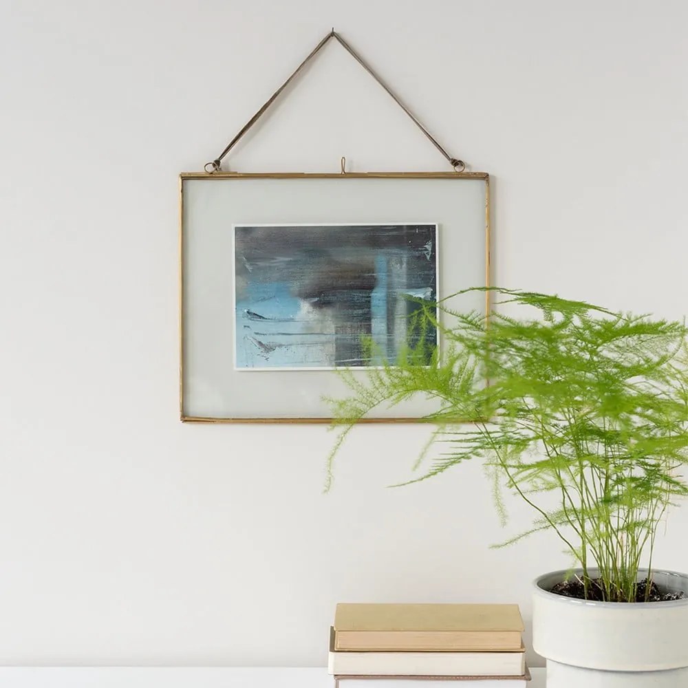 Metalowa ramka ścienna w kolorze złota 25x20 cm – Rex London