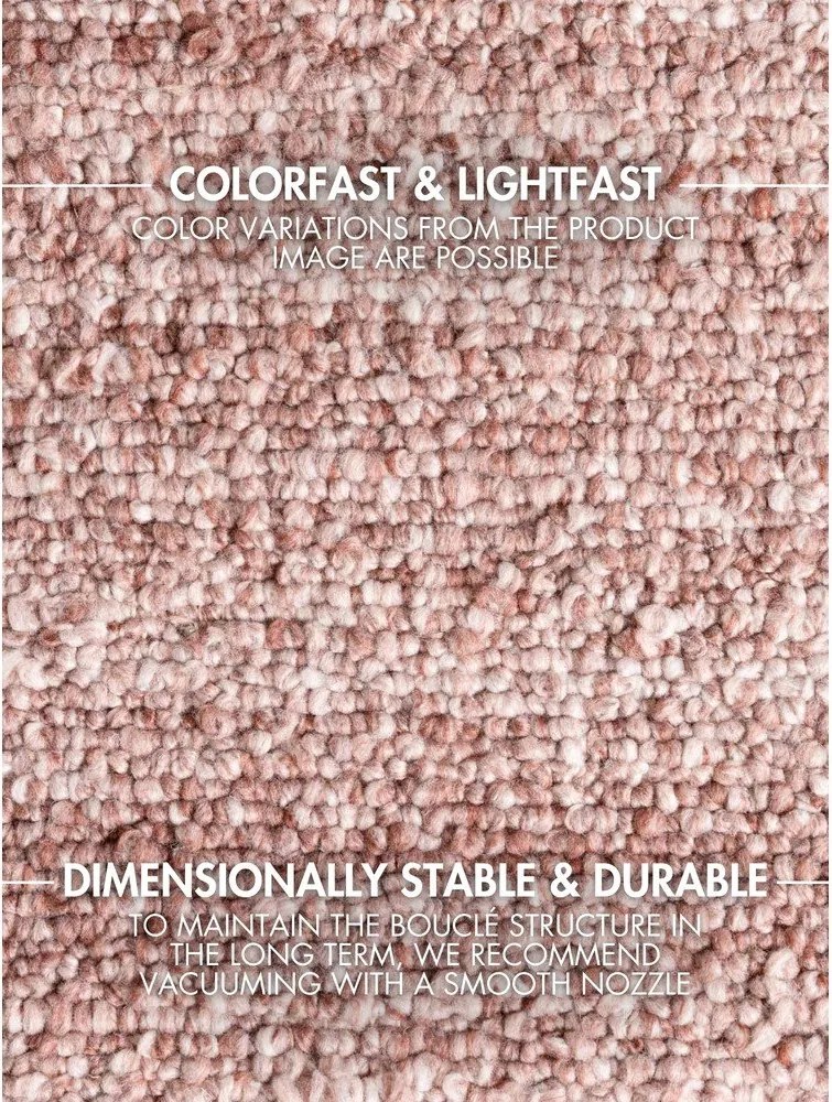 Szaroróżowy chodnik z materiału bouclé tkany ręcznie 80x200 cm Notting Hill Portobello – Ted Baker