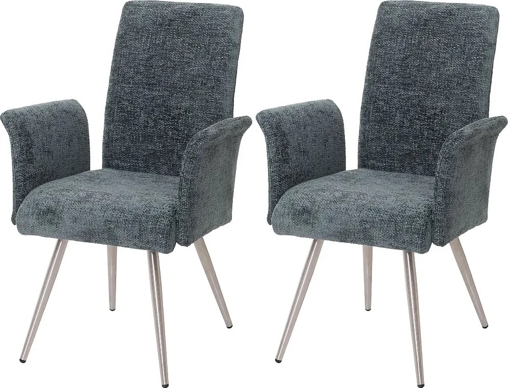 Krzesło do jadalni MCW-G55 (zestaw 2 sztuk),  niebiesko-zielony