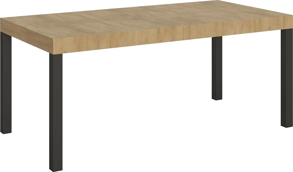 Stół rozkładany 200/460x90 cm Everyday dąb naturalny nogi antracytowe