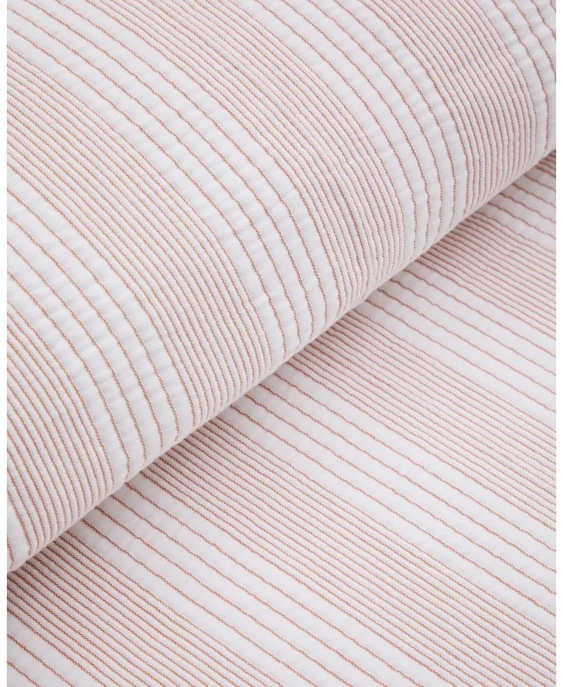 Czerwono-biała bawełniana narzuta pikowana 240x260 cm Macie – Kave Home