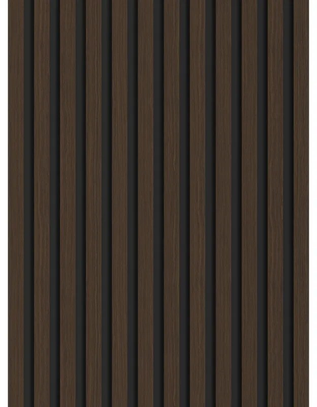 Mexen Lam-B lamele ścienne 275 x 30 cm, płyta HDF 4 mm, fornir techniczny, Orzech Palisandrowy - S100-275307-3015-021