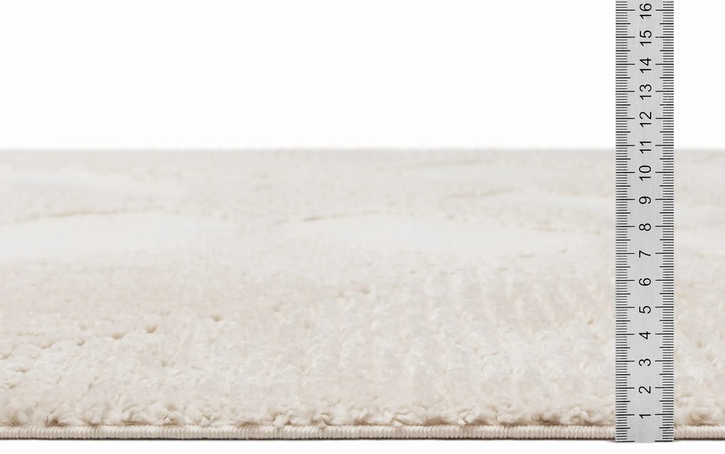 Dywan nowoczesny Alma kremowy koło 200 cm x 200 cm