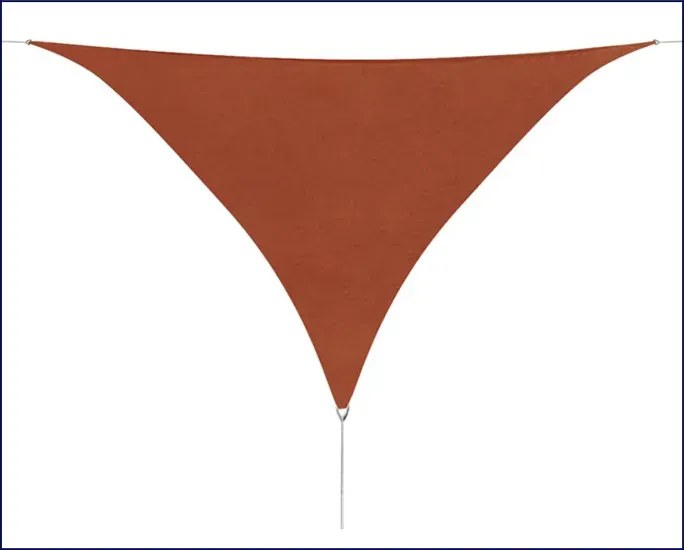 Trójkątny żagiel ogrodowy terakota - Norea
