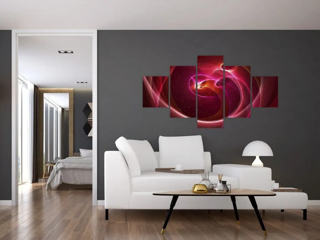 Obraz - jasne linie (125x70 cm)