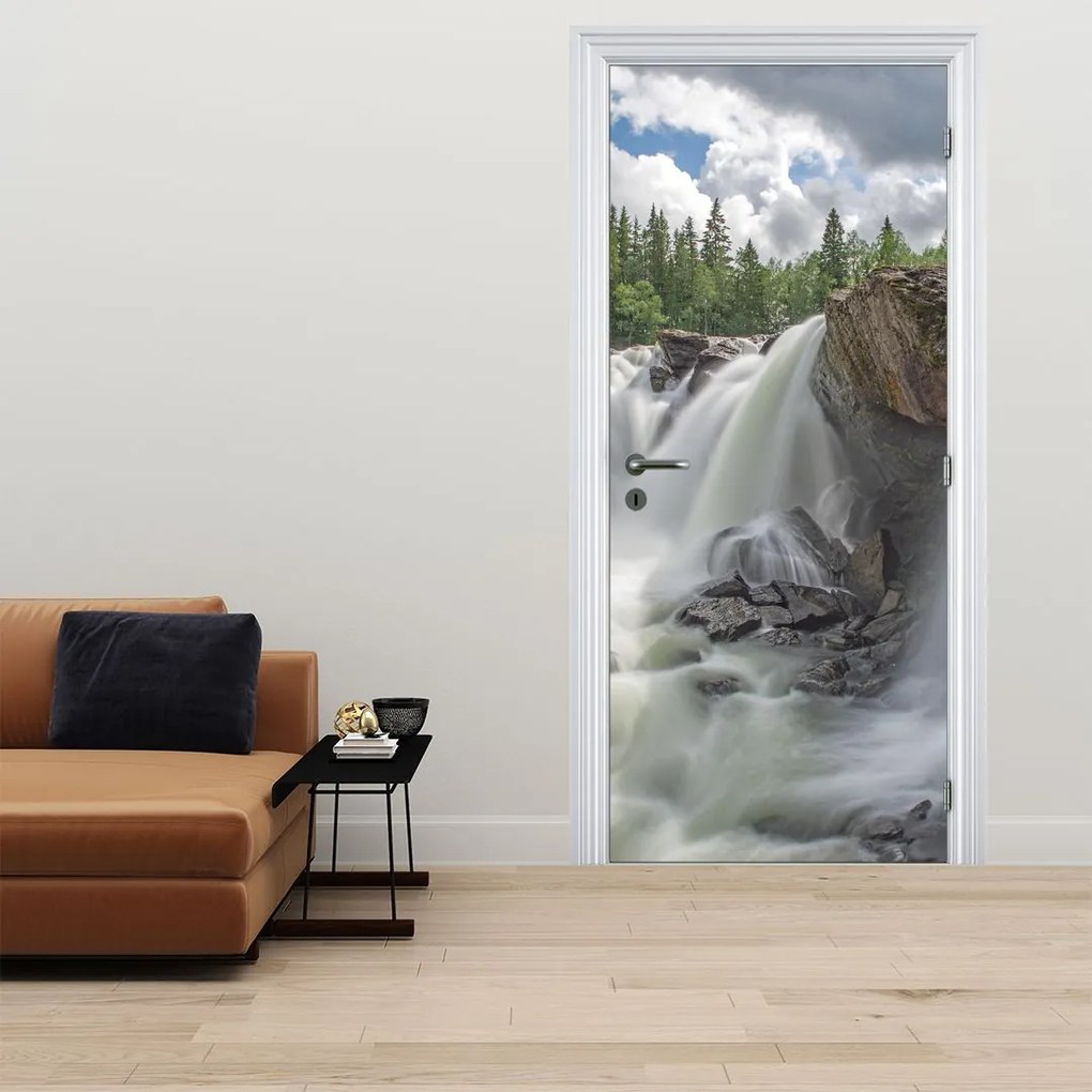 Fototapeta na drzwi - Wodospady (95x205cm)