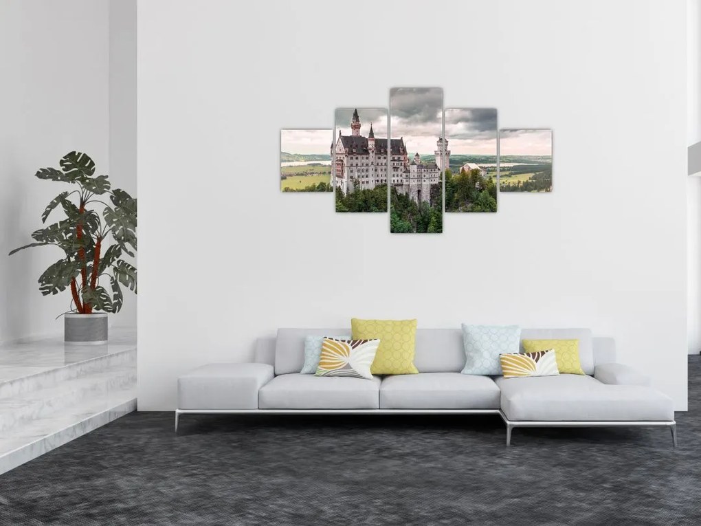 Obraz - Zamek na skałach (125x70 cm)