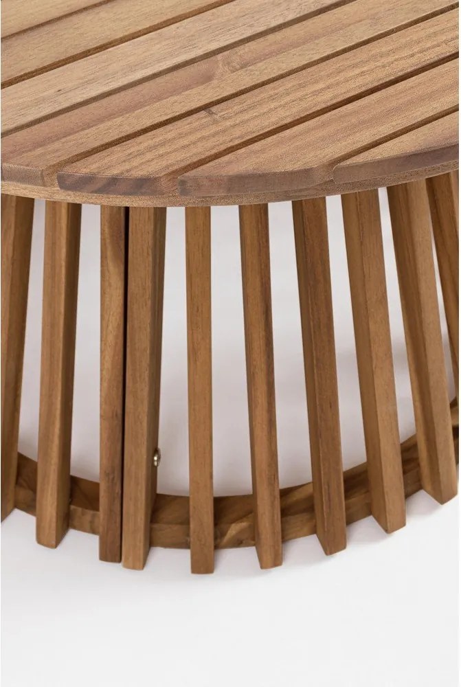 Okrągły stolik ogrodowy z litego drewna akacjowego ø 70 cm Rodano – Bizzotto