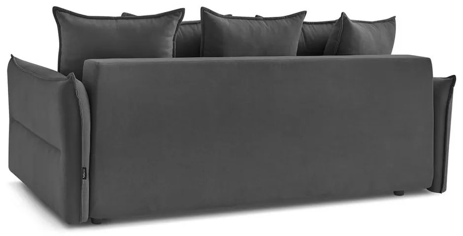 Ciemnoszara rozkładana sofa 226 cm Leon – Bobochic Paris