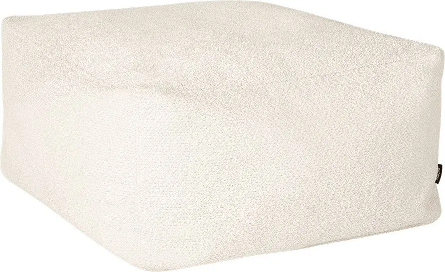 Beżowy puf z materiału bouclé Keno – noo.ma