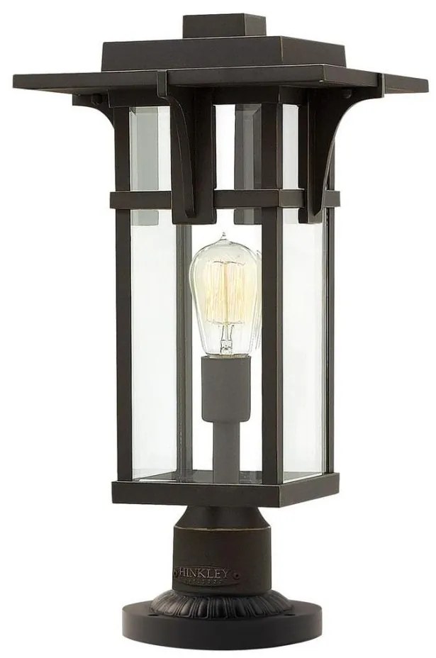 Hinkley - Lampa zewnętrzna MANHATTAN 1xE27/100W/230V IP44 czarny