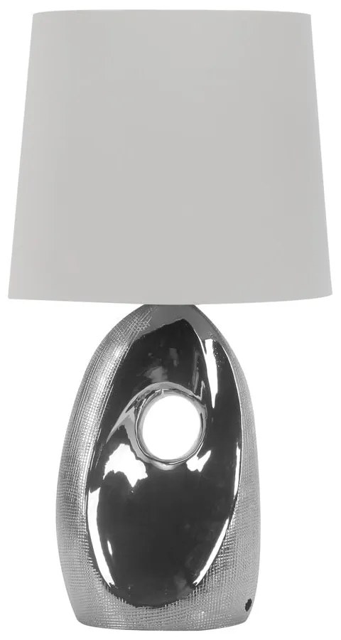 Lampa stołowa z tekstylnym kloszem (wysokość 43 cm) Hierro – Candellux Lighting