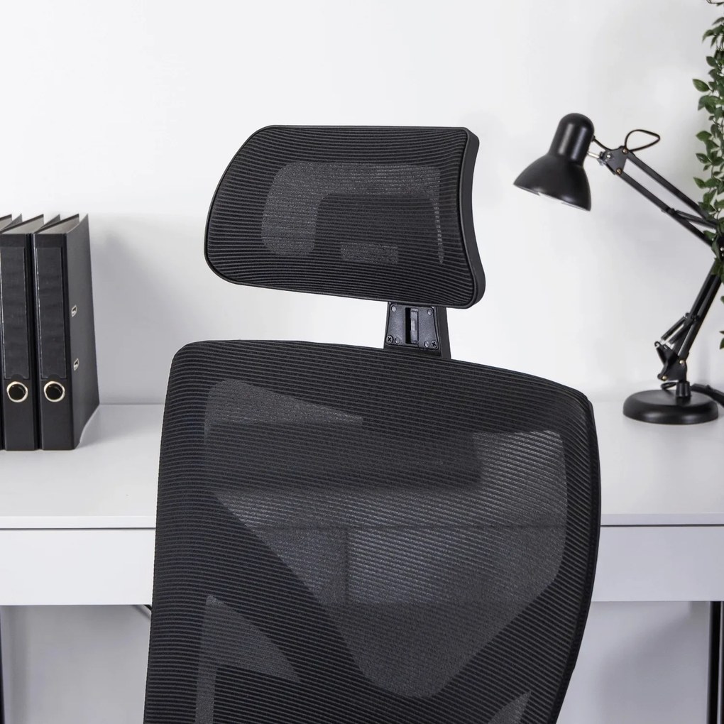 Ergonomiczny fotel biurowy z tkaniny membranowej i siatki Spiral