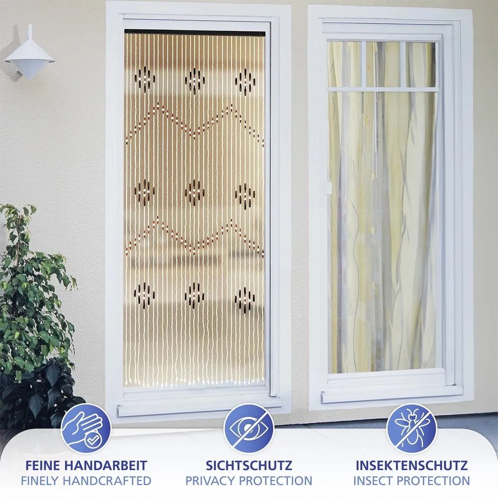 Bambusowa zasłona na drzwi w naturalnym kolorze 90x200 cm – Maximex