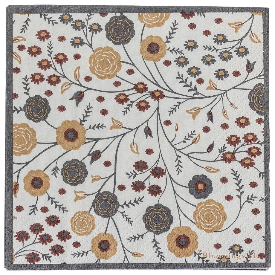 Papierowe serwetki zestaw 20 szt. 33x33 cm Eydis – Bloomingville