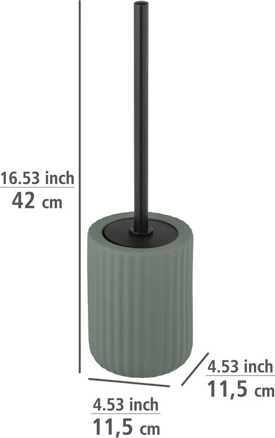 Zielona ceramiczna szczotka do WC Wenko Belluno