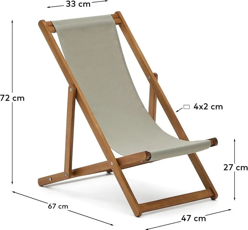 Dziecięcy leżak ogrodowy Adredna – Kave Home