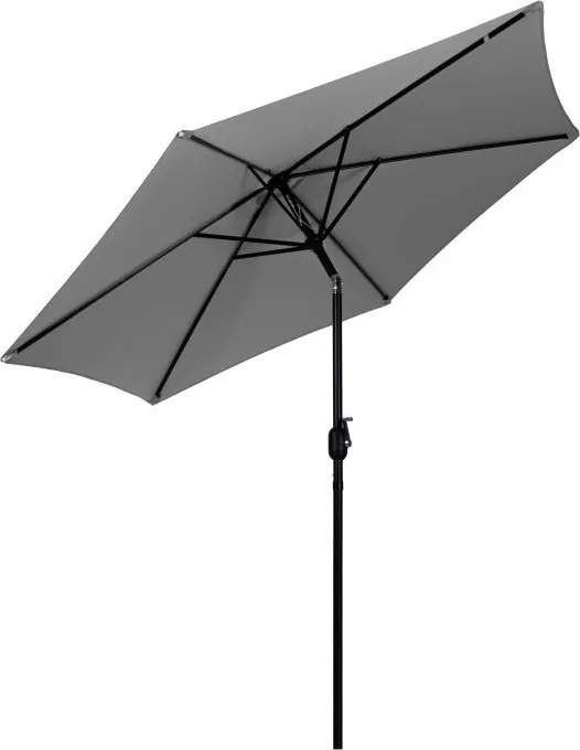 Duży parasol ogrodowy łamany, skośny SL-UM003C, szary