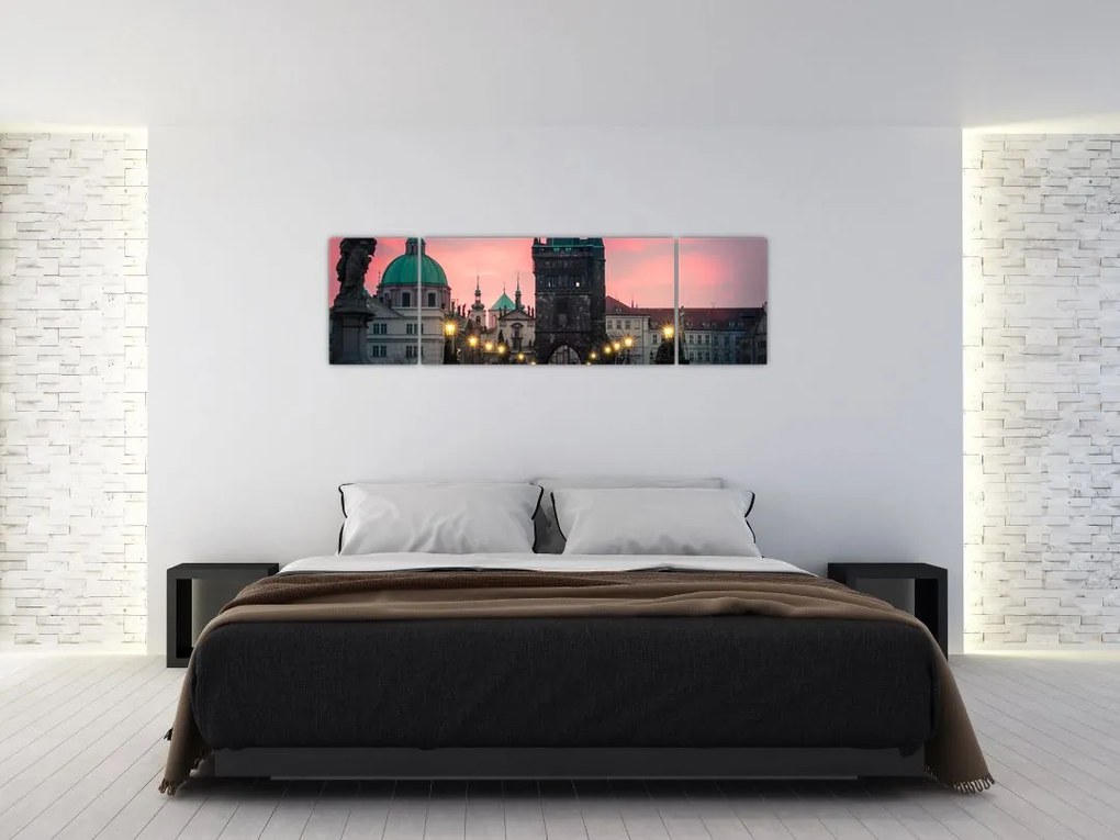 Obraz  - Na Moście Karola (170x50 cm)