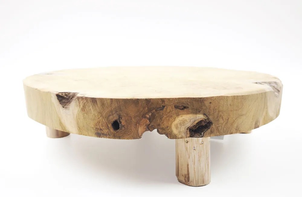 Podstawka drewniana pod doniczkę, okrągła, Ø 30 cm