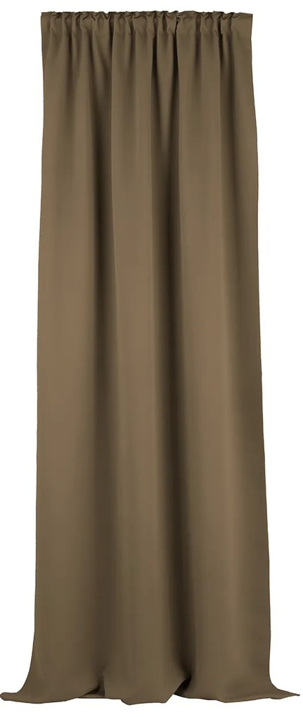 Zasłona zaciemniająca na taśmie marszczącej szaro-brązowy 140 x 280 cm 1 szt.