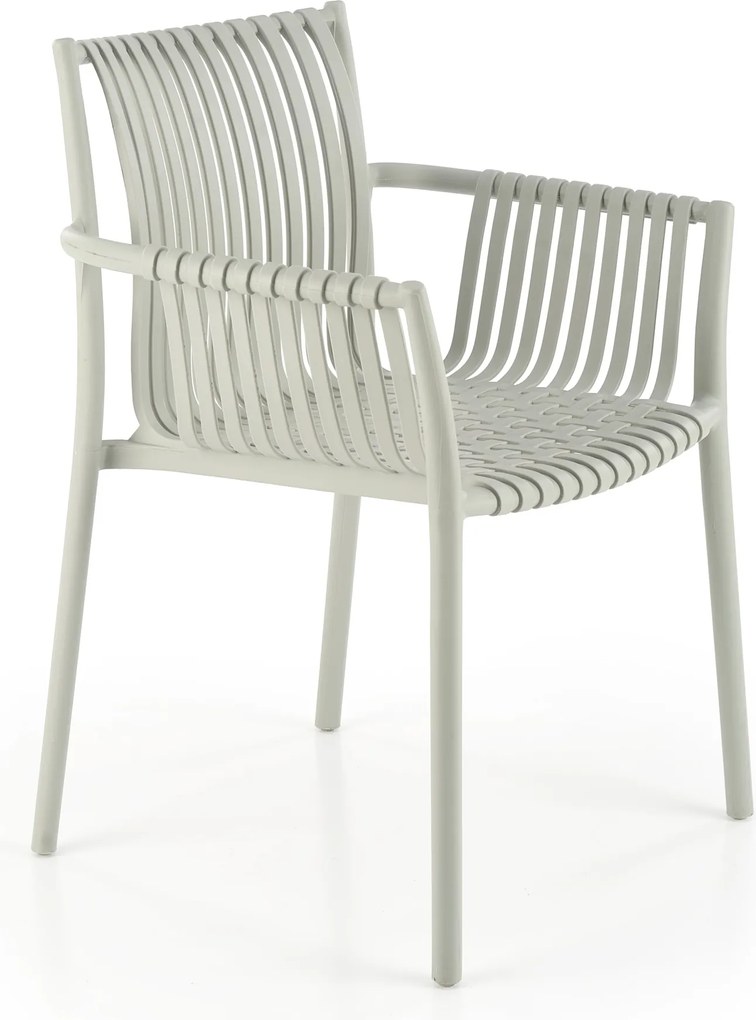 Sztaplowane krzesło ogrodowe z podłokietnikami K492