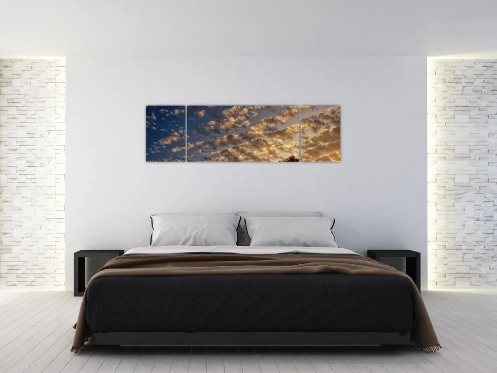Obraz - palmy pośród chmur (170x50 cm)