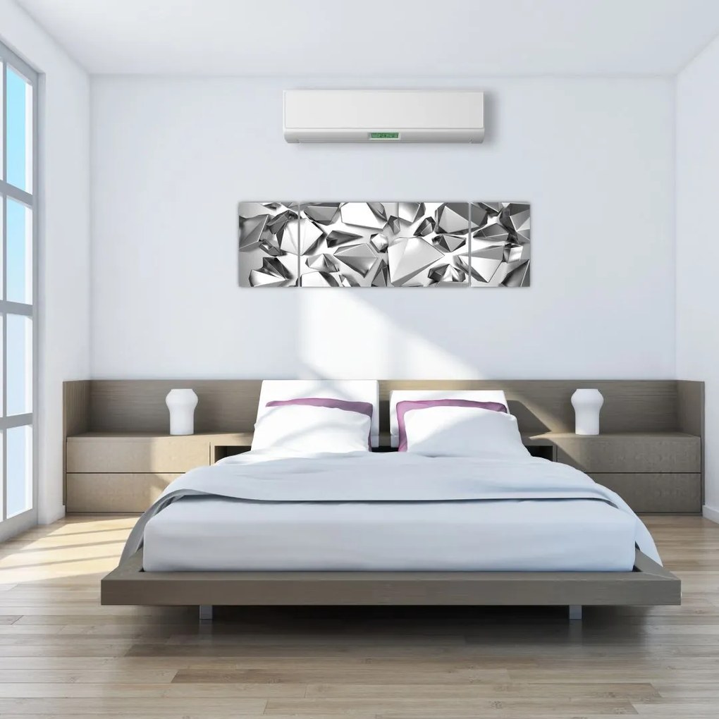 Obraz abstrakcji 3D (170x50 cm)