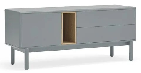 Niebieska/szara szafka pod TV 140x56 cm Corvo – Teulat