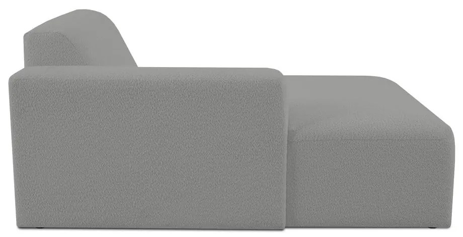 Szary moduł sofy z materiału bouclé (lewostronny) Roxy – Scandic