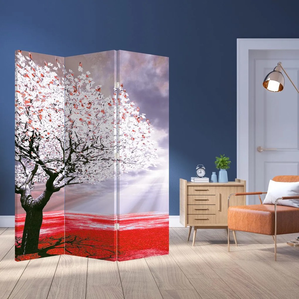 Parawan - Czerwone drzewo (126x170 cm)
