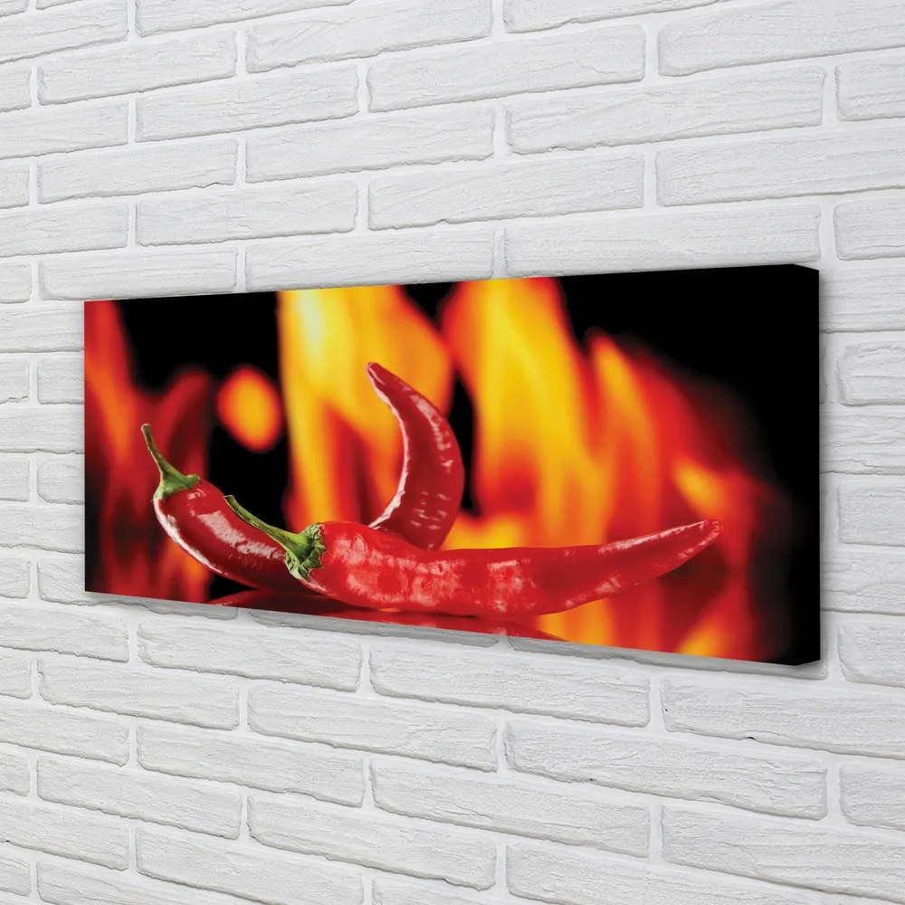 Fotoobraz na płótnie Piekielnie Ostre Papryczki