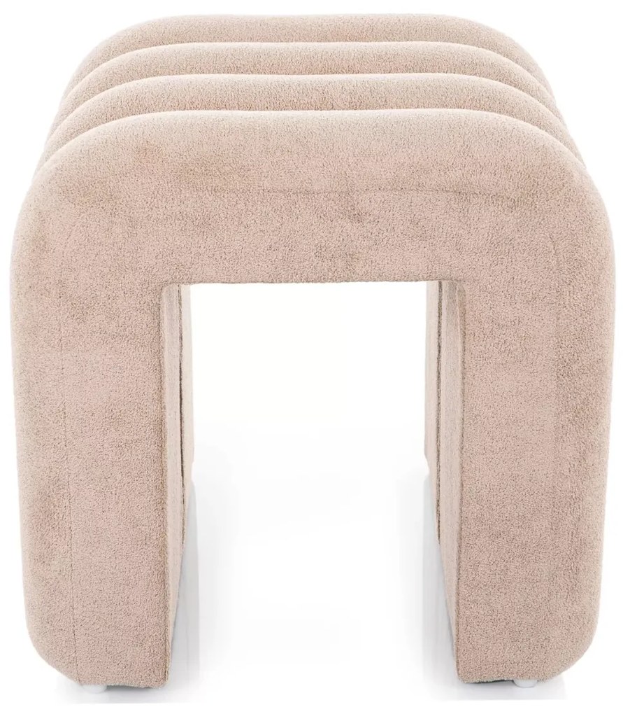 Beżowy designerski taboret TICA