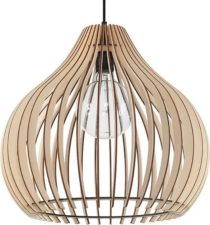 Lampa wisząca APRILLA drewniana