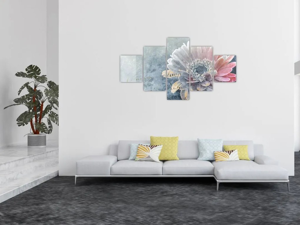 Obraz - Zimowy kwiat (125x70 cm)