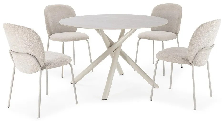 Okrągły stół z ceramicznym blatem ø 119,5 cm Talia – Marckeric