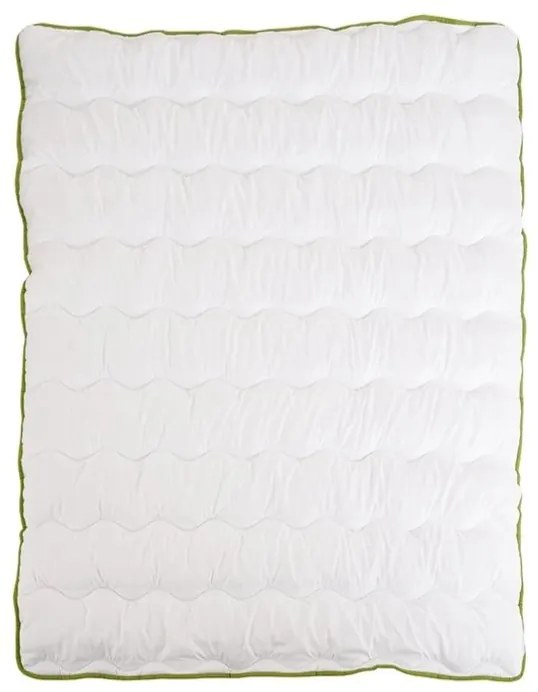 Całoroczna kołdra pikowana 140x200 cm z poduszką BELLA ALOE VERA 70x90 cm, biała