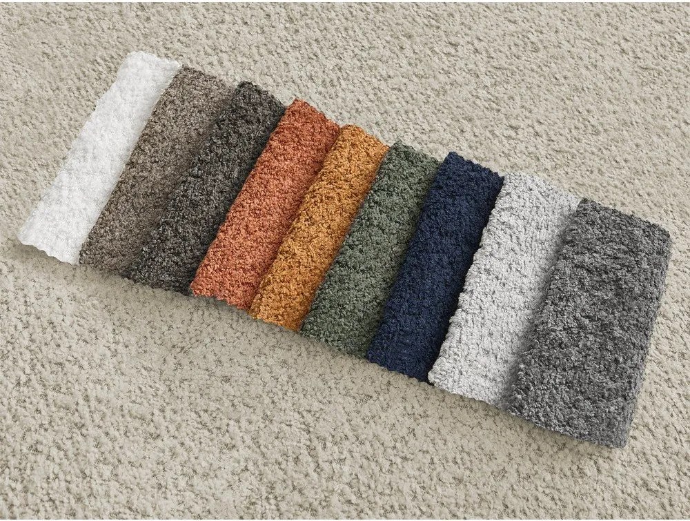 Beżowy rozkładany/ze schowkiem narożnik z materiału bouclé (lewostronny/z szezlongiem) Montaigne – Bobochic Paris