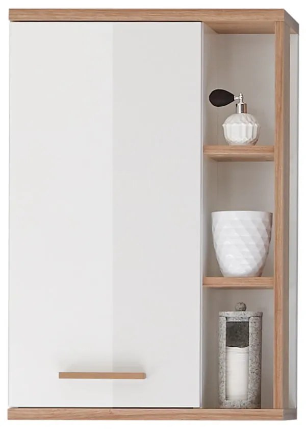 Biała wisząca szafka łazienkowa 51x75 cm Set 923 – Pelipal