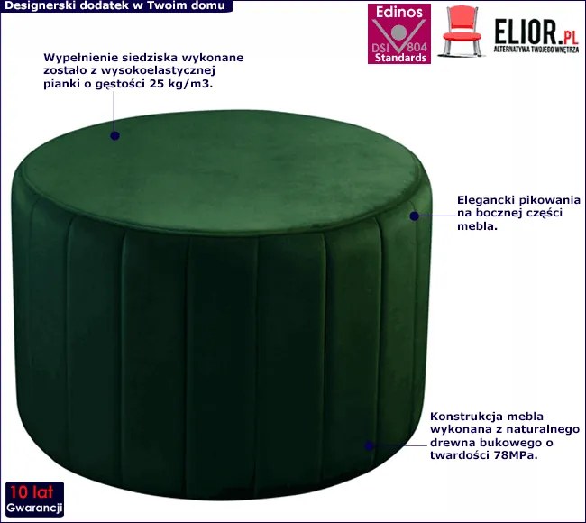 Okrągła Pufa Do Salonu K7-T62