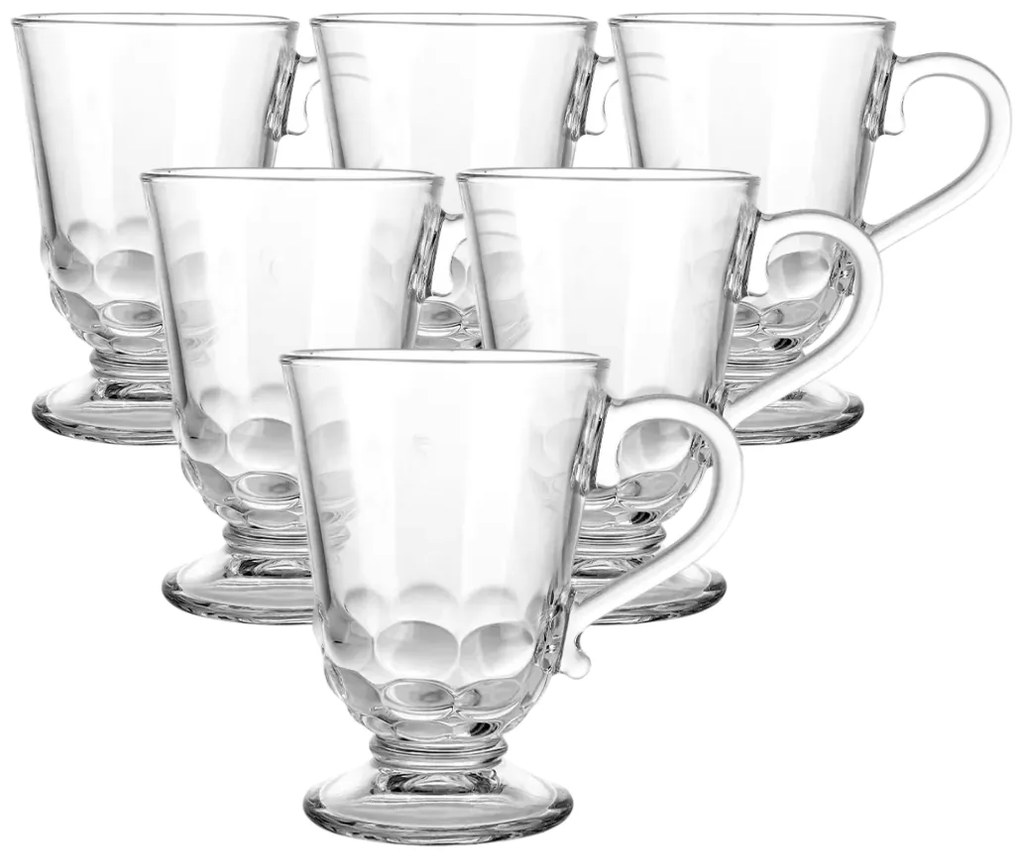 Altom Zestaw szklanek na nóżce Siena Beads 320 ml, 6 szt.