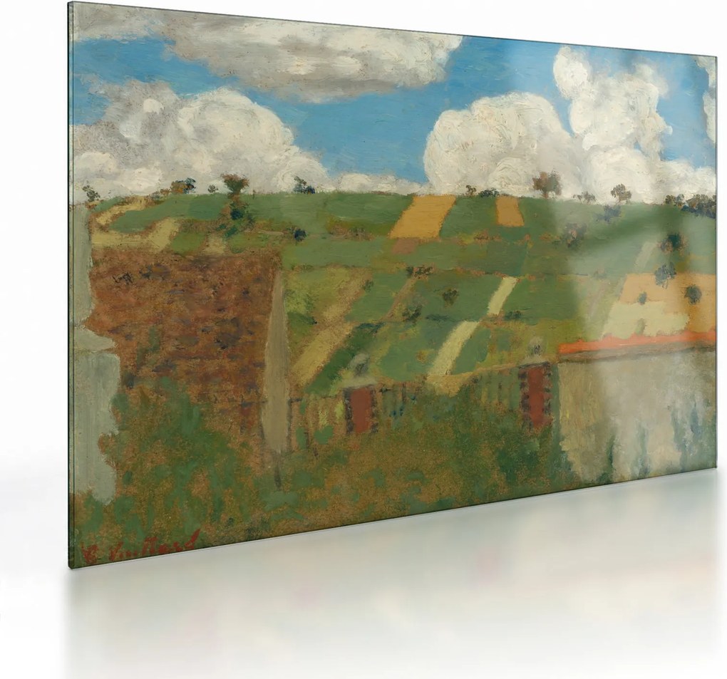 Obraz na szkle - Edouard Vuillard, Landscape of the Ile de France, reprodukcje (70x50 cm)