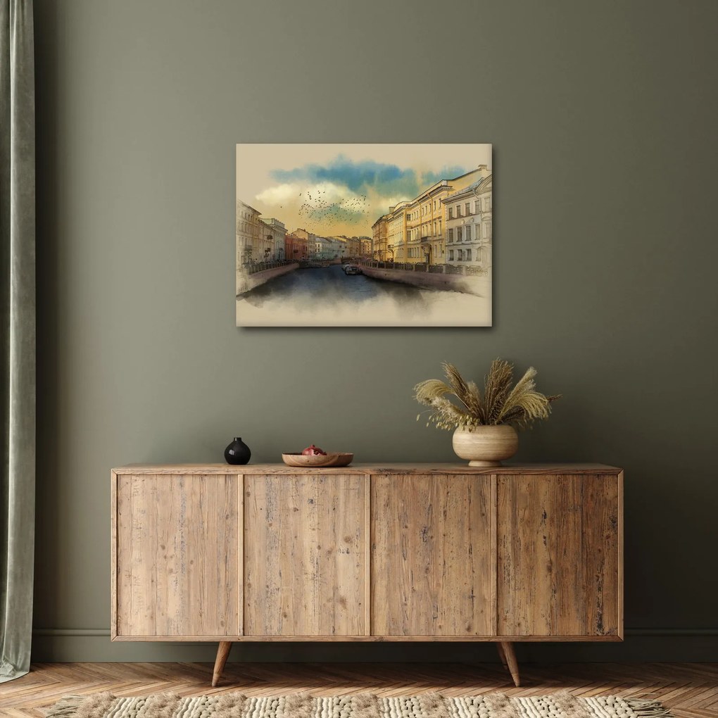 Obraz - Rzeka Mojka, Sankt Petersburg, Rosja (70x50 cm)