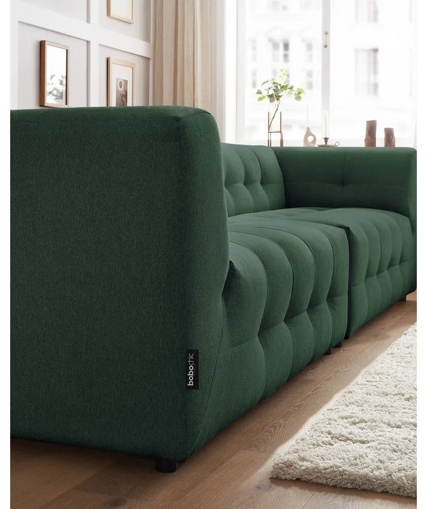 Ciemnozielona sofa 324 cm Kleber – Bobochic Paris