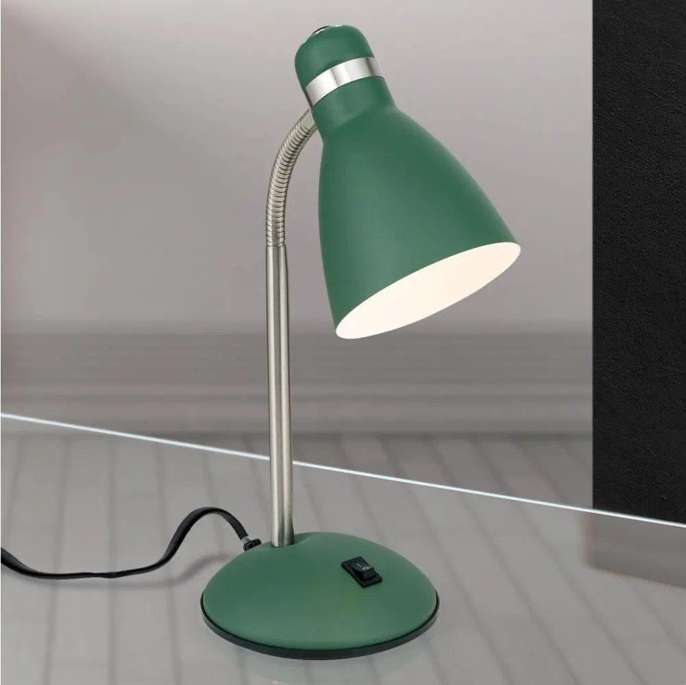 Orion - Lampa stołowa SCHOOL 1xE27/40W/230V zielona/matowy chrom