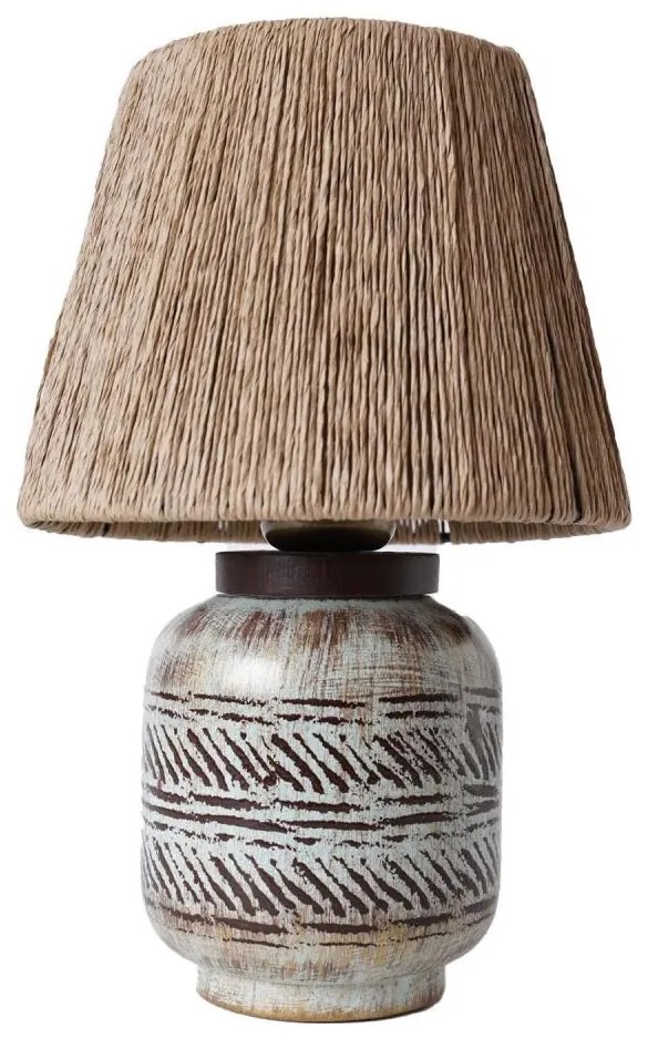 Lampa stołowa RAMZES 1xE27/40W/230V brązowa